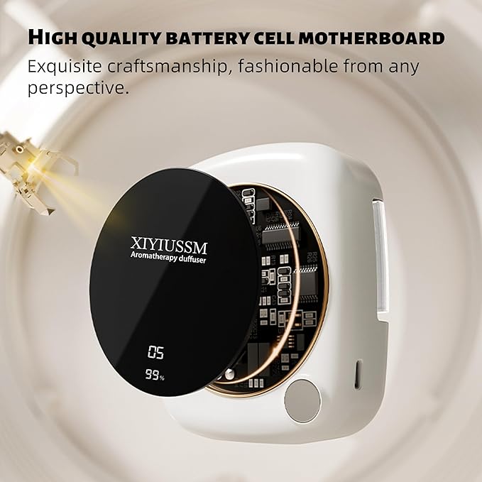 Waterless Essential Oil Diffuser for Home Office Travel Ultrasonic Aromatherapy Small Cordless Diffuser with 7 Mist Modes for Bedroom Bathroom Hotel Car Portable Air Freshener & Scent Machine