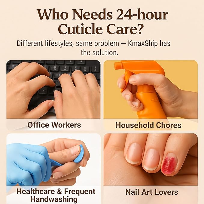 Tea Tree Oil Cuticle Balm Day & Night Set - Cuticle Cream & Butter for Dry, Damaged Cuticles - Includes Cuticle Brush for Easy Application - Cuticle Healing Treatment Moisturizer, 1.1 OZ 2PK