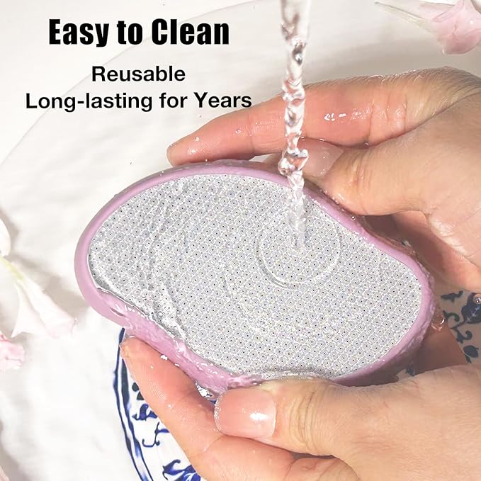 Premium Crystal Hair Eraser,Painless Exfoliation Hair Removal Epilator,Nano Glass Hair Remover for Women,Natural Gentle and Efficient Shaver Trimmer on Leg Arm(Pastel Purple)