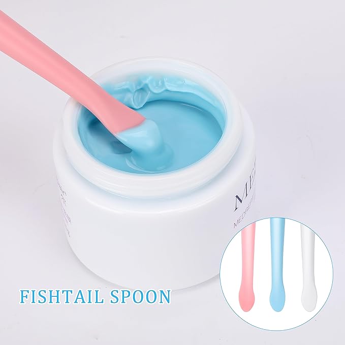 Face Mask Applicator,3 Pack Soft Silicone Face Mask Brushes Double Head Facial Mud Mask Applicator Cream Spoon Beauty Tools for Apply Cream,Lotion