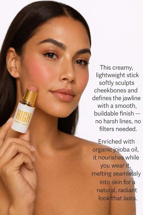 Contour Sticks Makeup Set, For Tan Skin, Vegan Formula, Creamy, Blendable, Lightweight, Non-Greasy-Wear,Luxury Cream Contour Stick,HIGH COSMETIC AGENCY (Blush Shy)