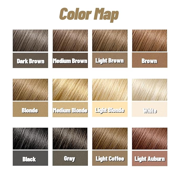 SOVONCARE Hairline Powder, Instantly Hairline Shadow Gray Hair Coverage Touch Up Hair Powder for Thinning Hair for Women Hair Root Touch Up Powder Hair Root Cover Up Conceals Hair Loss Light Brown