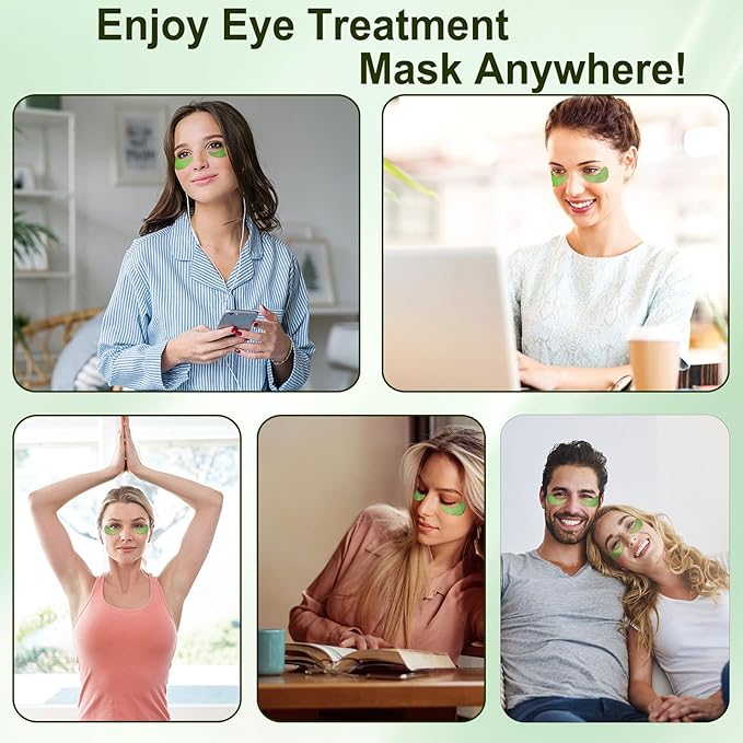 LAVONE Eye Mask - 30 Pairs Avocado Under Eye Patches Skin Care Products - Eye Masks Skincare for Dark Circles and Puffiness, Reduce Wrinkles, Eye Bags and Fine Lines, for Women and Man