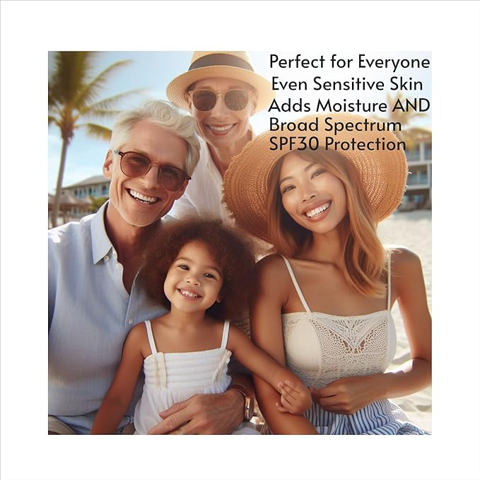 GLY MIRACLE SUN SPF30 Sunscreen Moisturizer: Hydrate and Protect Dry, Cracked Skin with Broad Spectrum UV Block - 16 oz Apricot Breeze