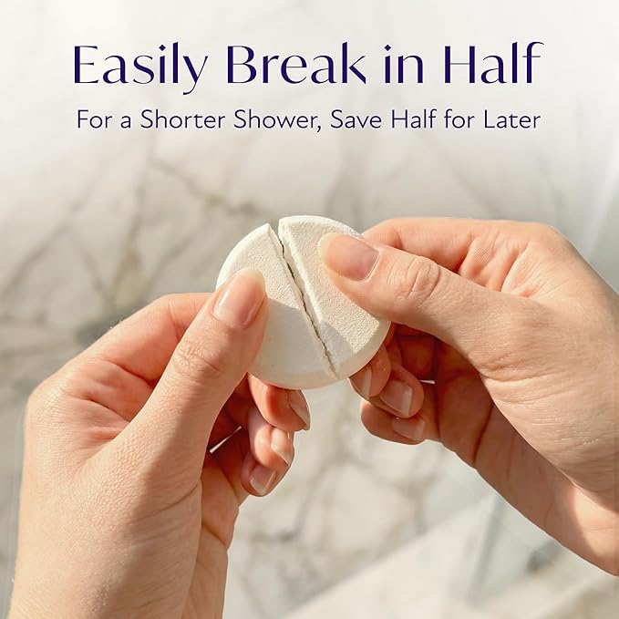 Solia Lavender Shower Steamers Aromatherapy 15-Pack - Patent-Pending Calm Shower Steamers Lavender Bombs, Relaxing Steam Tablets, Selfcare Gifts for Women, Relaxing Bath Gifts