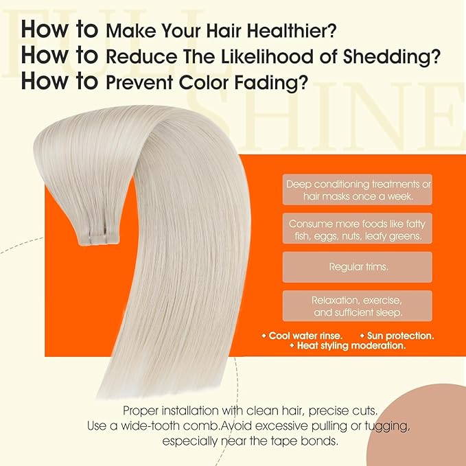 Full Shine Injection Tape in Extensions Human Hair Color 1000 Blonde Injected Remy Tape Ins Human Hair Extensions Invisible Skin Weft 14Inch 40G Short Hair Compatibility 20Pcs Bridal Hairstyles