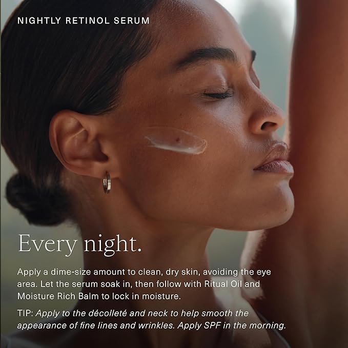 Oak Essentials Nightly Retinol Serum | Anti-Aging Face Serum with Gentle Retinol, Squalane & Avocado Extract, 1 Oz