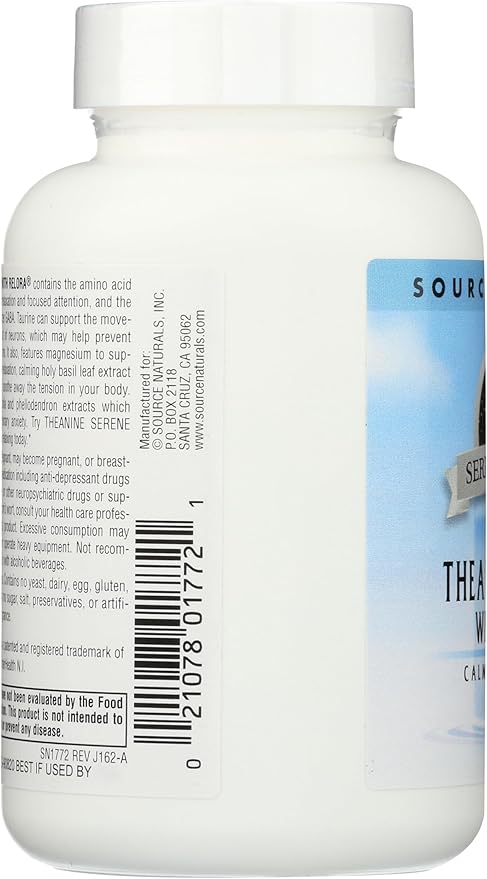 Source Naturals Serene Science Theanine Serene with Relora - Calm Mind & Body - 60 Tablets