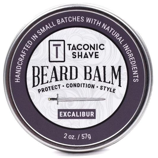 Taconic Shave. Conditioning Beard Balm for Men, Shines, Conditions, Holds & Smooths | All Natural Formulation. 2 Ounce Size (Excalibur)