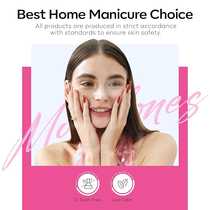 modelones Gel Nail Polish Set, 6 Colors 2026 Valentine's Day Pitaya Hot Pink Red Cat Eye Gel Polish Mermaid Pink Red Love-heart Glitter Nail Polish with Magnet & Wooden Pen Soak Off LED Manicure Gift