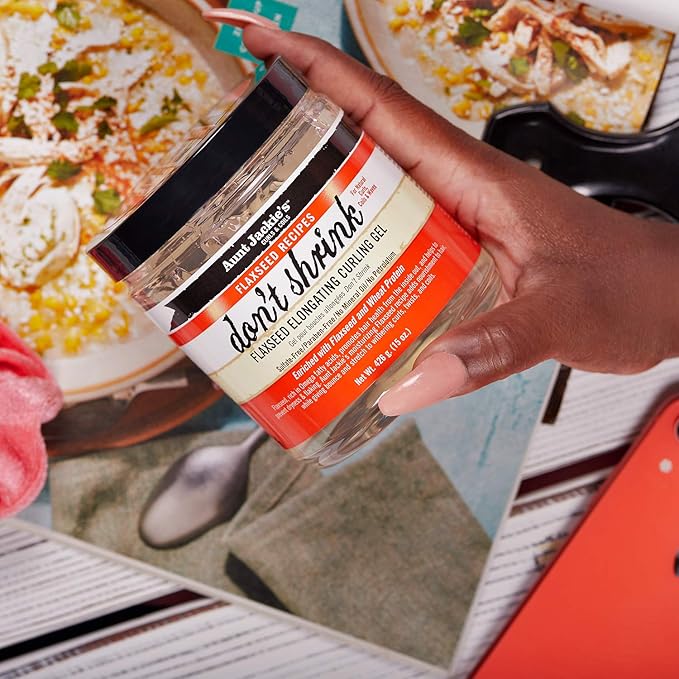 Aunt Jackie's Curling Gel, Elongating, for Natural Curls | Flaxseed Formula | Prevents Dryness | 15 oz | Pack of 2