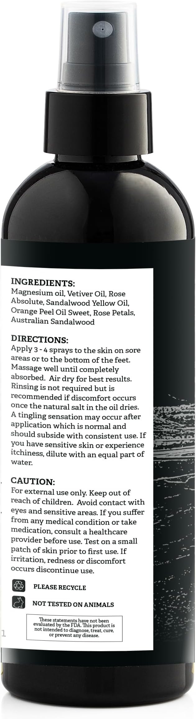 Aromasong Magnesium Spray Rose - Extra Strength 2 Pack of (23mg in Each Spritz) 8 Oz, Natural and Pure Magnesium Oil Spray - Made in The USA - for Leg Discomfort and Promotes a Calm Sleep