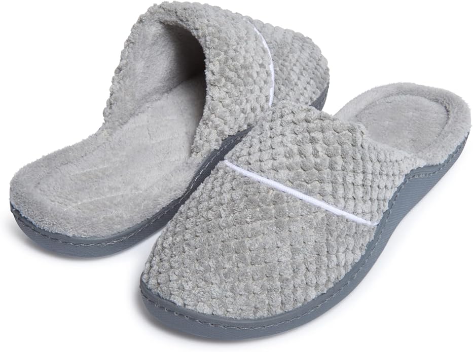 Laura Ashley Ladies Spa Rugged Slippers With Memory Foam Insole