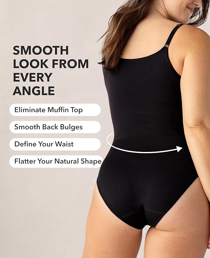 SHAPERMINT Bodysuit Women Shapewear - Tummy Control Body Suit for Women - Seamless Compression Slimming Shaping Bodysuit