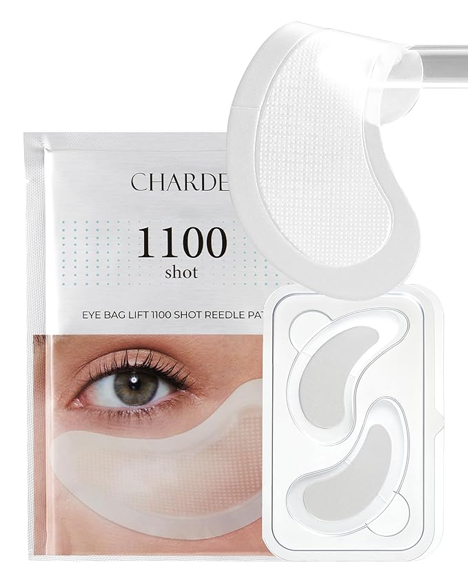 CHARDE Eye Bag Lift Patch with 1100 Dissolving Micropoints – Intensive Under-Eye Care to Help Smooth Tired, Puffy-Looking Eyes (4 Pairs)