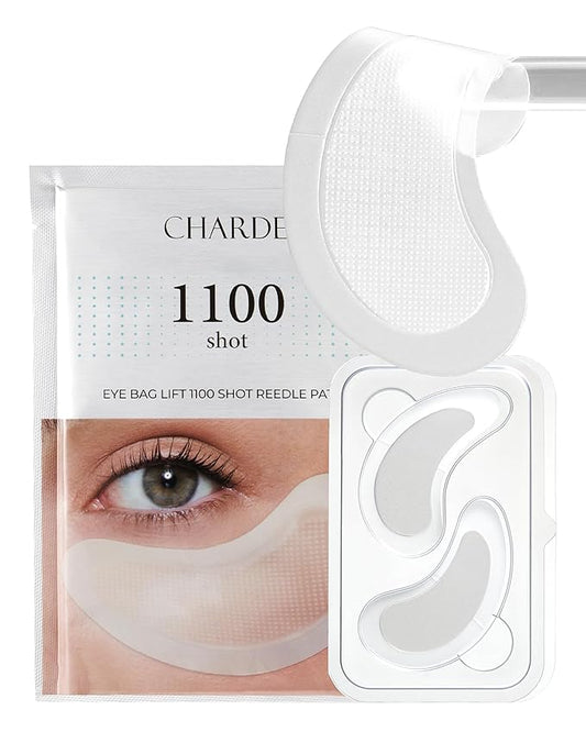 CHARDE Eye Bag Lift Patch with 1100 Dissolving Micropoints – Intensive Under-Eye Care to Help Smooth Tired, Puffy-Looking Eyes (4 Pairs)