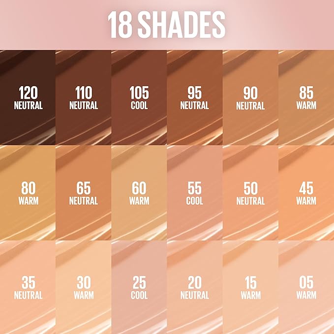 Maybelline Lifter Serum Concealer, Radiant Concealer with Full Coverage, Includes 2% Peptides + Caffeine to Hydrates & Brightens Under Eyes, 65, 1 Count