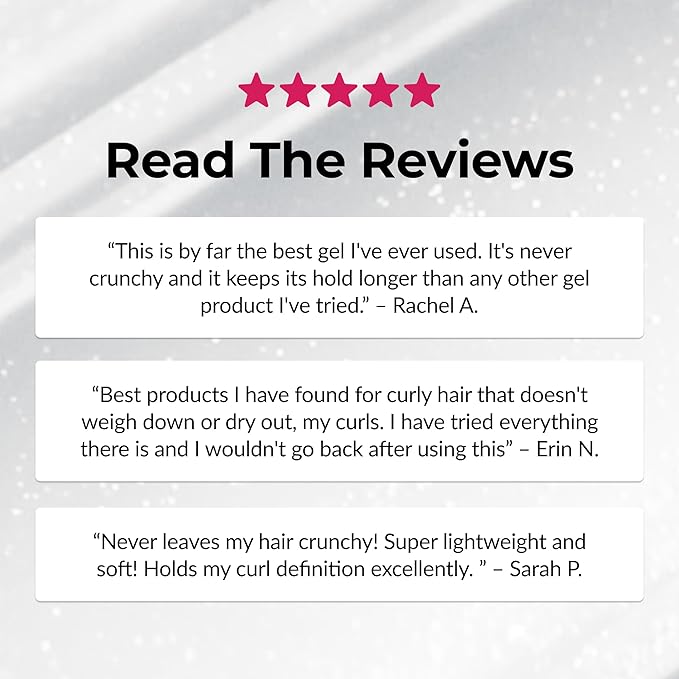 Love Ur Curls Irish Sea Moss Hair Gel, Medium Hold Hair Styling Curling Gel for Defined Curly Hair, Waves & Coils, Vegan, Cruelty Free, 236mL