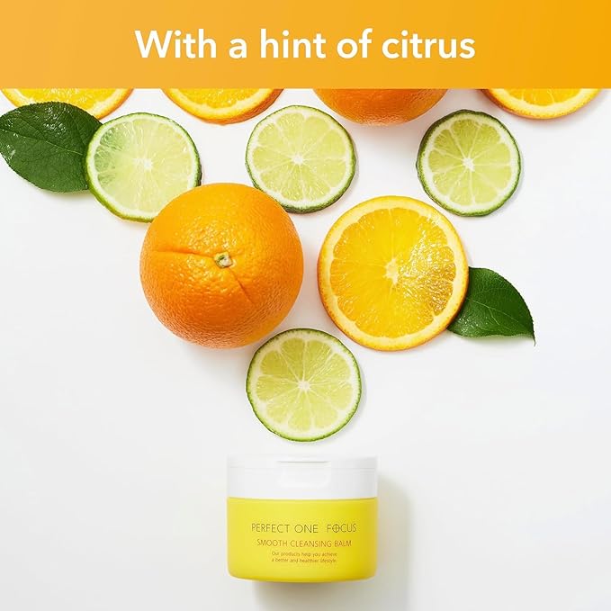 PERFECT ONE FOCUS Smooth Cleansing Balm Makeup Remover–Gentle Face Cleanser Makeup Cleansing Balm that Melts Away Makeup, Deep Pore Cleanser–Moisturizing Face Balm for All Skin Types, 2-Pack 75g x 2)