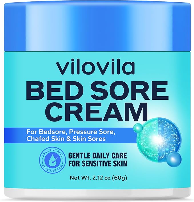 Bed Sore Cream (2.12 Oz), Bedsore Cream Fast Healing, Treatment for Bed Sores On Buttocks, Healing Ointment for Bedsore Treatment, Pressure Sore, Wound Care, Chafed Skin and Skin Sores