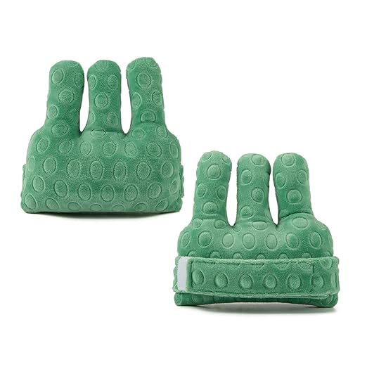 Adjustable Removable Finger Separator Protector Hand Contracture Cushion Padding Pillow Prevention Aid Training Tool With Fingers Hands Splints (Green)