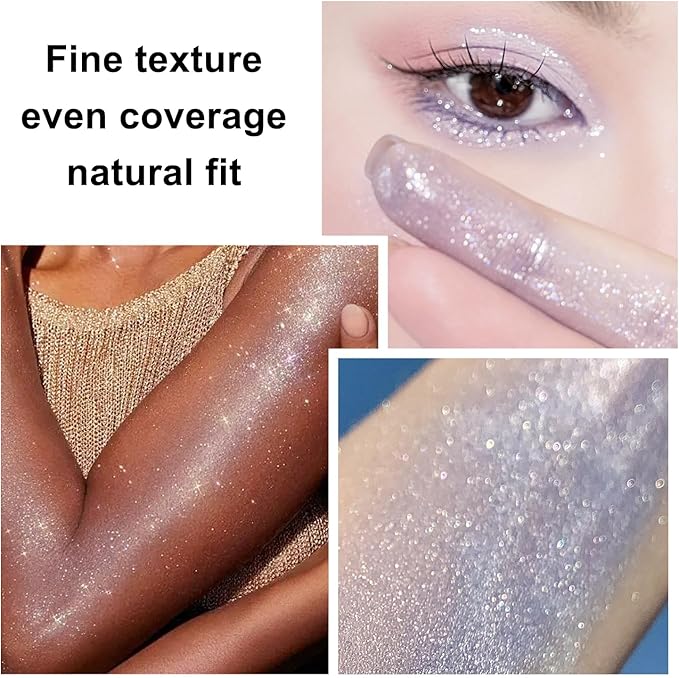 Hair and Body Glitter Spray, 1PC Glitter Hairspray Dry Powder Makeup for Clothes, Festival Rave Prom Loose Sparkle Powder,Holographic Ultra Fine Resin Glitters for Crafts (1PC Blue)