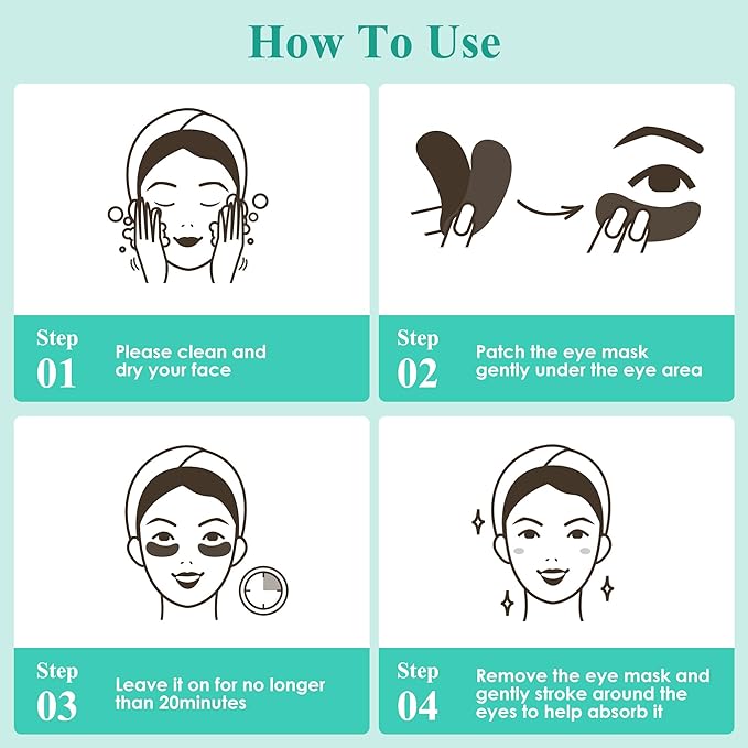 Under Eye Patches (30 Pairs), Under Eye Mask for Puffy Eyes, Dark Circles,Bags and Wrinkles with Collagen, Relieves Pressure and Reduces Wrinkles, 3Mix
