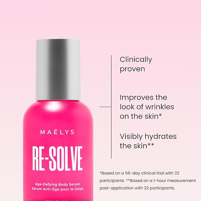 MAËLYS RE-SOLVE Age-Defying Body Serum - Anti-Aging Body Serum With Hyaluronic Acid -Targets The Appearance of Fine Lines, Wrinkles & Loose Skin