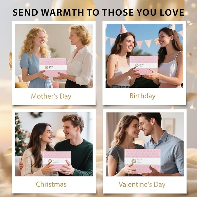 30pcs Valentines Day Gifts for Women, Spa Gifts Rose Facial Skin Care Set, Face Cream, Bath Oil, Serum, Shower Accessories, Bath and Body & Facial Kit, Birthday, Christmas, Mother's Day,Bridal Shower