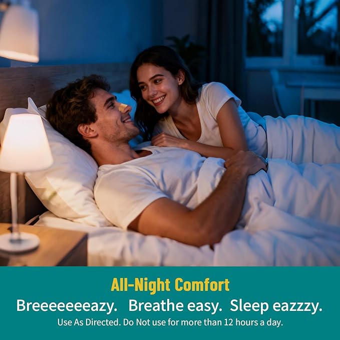 Upgraded Anti-Slip Nasal Strips for Breathing-Extra Strength Ergonomic Nose Strips,Nasal Strips for Snoring & Nose Strips for Better Breathing,Strong Adhesive Comfort Fit Improves Sleep (30 Pack)