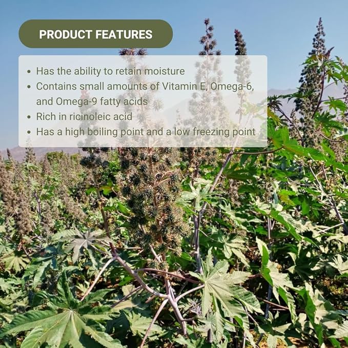 Nature Packaged Organic Castor Oil Direct From India - Cold Pressed Castor Oil For Face, Hair Growth, Eyelash Serum, Eyebrow - Skin and Face Moisturizer and Detox - Hexane Free 4 Gallon