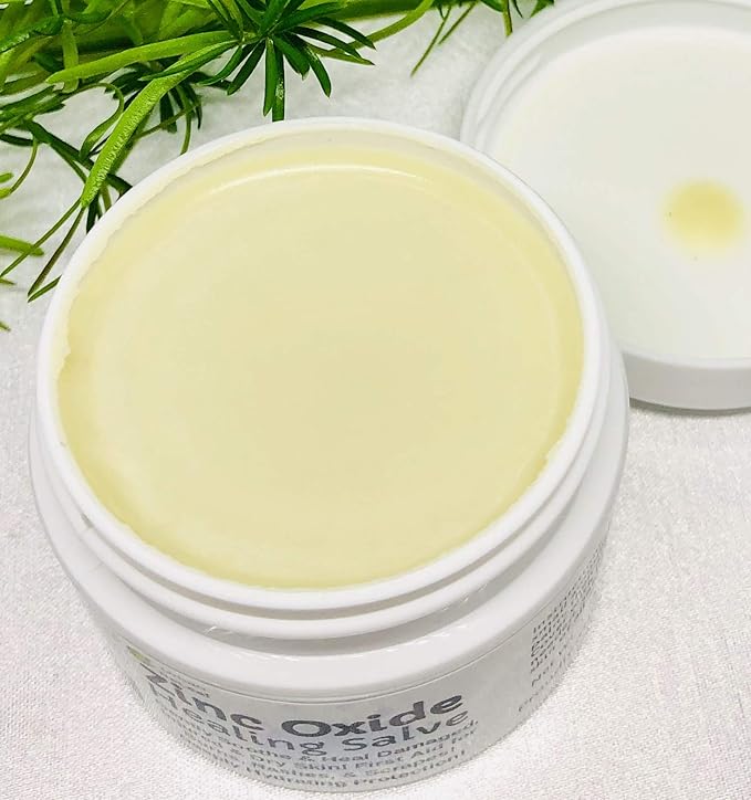 Urban ReLeaf Zinc Oxide Salve ! Gently Soothe & Protect Damaged, Injured & Dry Skin! First Aid, Burns, Rashes, Scrapes! Deeply Hydrating Protection. 100% Natural! Calm delicate skin of all ages.