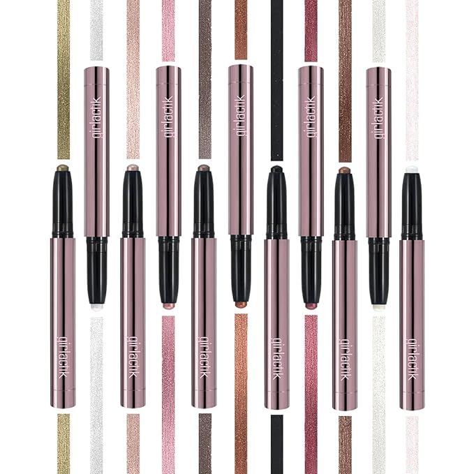 Girlactik Shadow Stick – Long-Wearing Cream Eyeshadow Stick, Blendable & Smudge-Resistant Eye Makeup – Vegan, Cruelty-Free, Easy One-Swipe Application (Golda)
