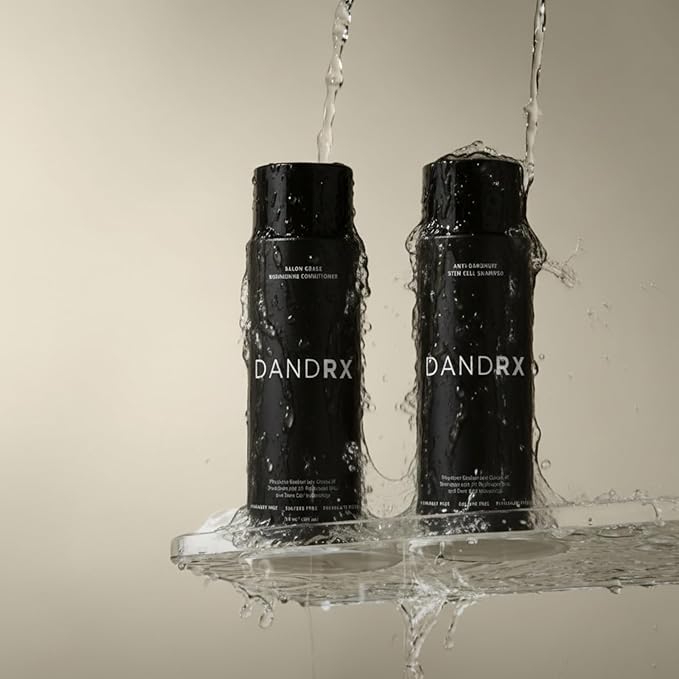 DANDRX Anti Dandruff Shampoo and Conditioner with 2% Pyrithione Zinc and Stem Cells | Physician Founded for Itchy Scalp | Eliminates Flakes & Fights Dandruff | Color Safe, Sulfate Free, Paraben Free