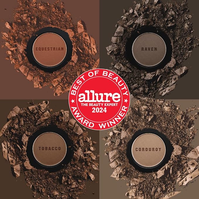 Joey Healy Luxe Brow Powder, Natural and Soft Definition Eyebrow Powder, Waterproof Brow Makeup Formula, Equestrian (Auburn)