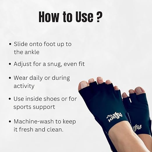 Foot Faja Compression Sock - Jaws Podiatry Medical Ankle Support for Surgery Recovery, Injury Recovery, Pain Relief and Sports Protection - Black (Small) - For Toe Or Foot Fatigue Or Post-Operative Swelling