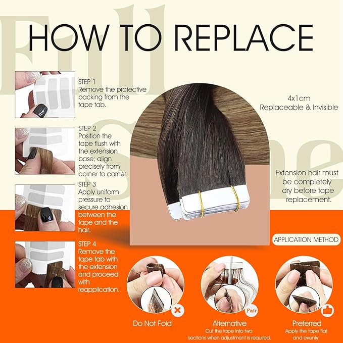 Full Shine Invisible Tape in Hair Extensions Human Hair Color 4/27/60/8 Brown And Blonde Seamless Tape Hair Extensions Real Remy Human Hair 18Inch Natural Human Hair Extension Wedding 50G 20Pcs
