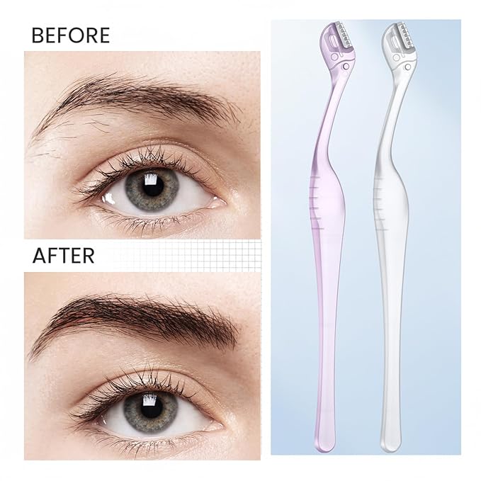 6 Pcs Eyebrow Razor for Women, Mini Eyebrow Razor Trimmer Small Face Razors Lip Hair Remover with Precision Cover Face Razors Eyebrows Shaver Shaving Removal Tool for Women Makeup FaceCare Tool
