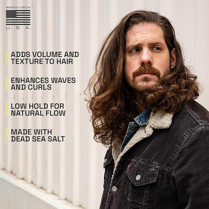 Beardbrand Sea Salt Spray for Men – Texturizing Hair Mist with Bold Fortune Scent | Adds Volume & Natural Matte Finish | Beach Waves, Lightweight Hold – 4 fl oz