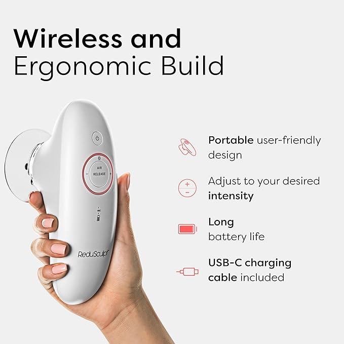 Redu Sculpt 3-in-1 Body Sculpting Machine - Skin Tightening Device for Stomach, Arms, Legs & Love Handles – Anti Cellulite Massage Tool for Firming & Circulation