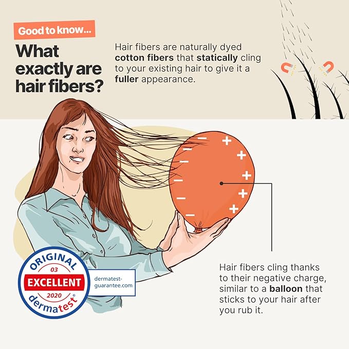 IMPERIO Hair Building Fibers for Thinning Hair - 26g Premium Hair Fibers for Women & Men in Hairdresser Quality - Hair thickening in less than 20 seconds (Light Brown)