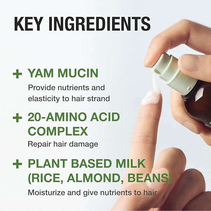 JUST AS I AM Hair Milk (4.39 fl oz) – Amino Acid Complex Heat Styling Care for Smooth, Soft, and Manageable Hair Finish