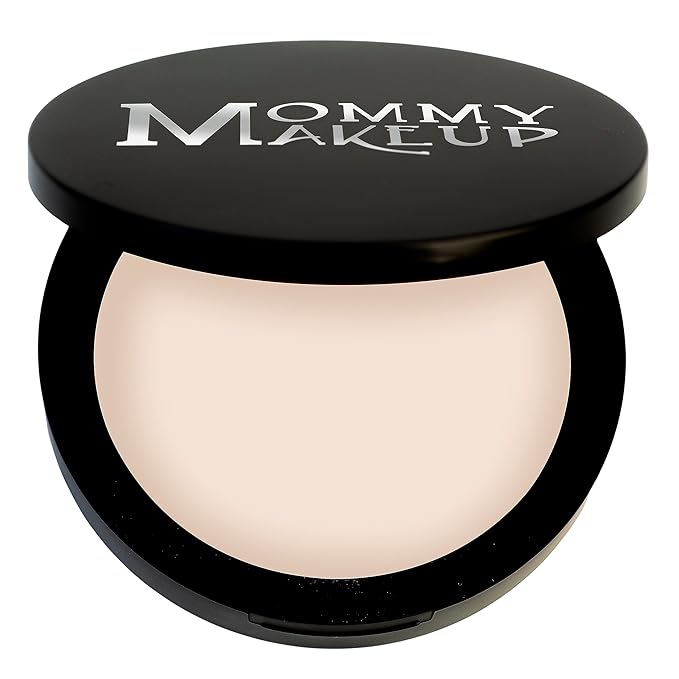 Mineral Dual Powder - 4-in-1 Pressed Mineral Foundation with SPF 15 for Flawless Glow - Oil-Free, Talc-Free, Gluten-Free, 0.45 oz (Lullaby - Light) by Mommy Makeup