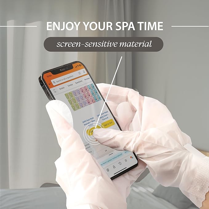 Innerest 24 PK Original Derma Beauty Hand Mask Bulk Moisturizing Hand Gloves for Dry Hands Nail Care Essential, Best Holiday Gift Idea, Stocking Stuffers, Self Care Gift Women (Shea Butter + Avocado)