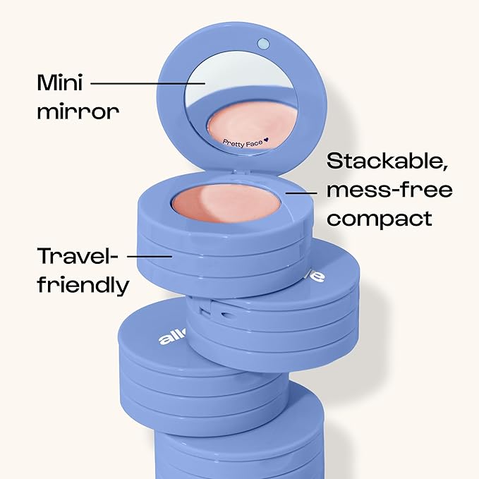 Alleyoop Stack The Odds Cream Makeup Palette Duo – All-in-One Blush, Contour, Bronzer & Highlighter in Cocktail Hour & Sassy Pants