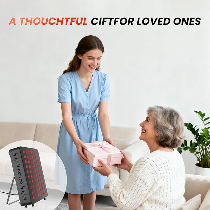 Red Light Therapy Panel for Face and Body -Near Infrared Red Light Device with Timer, RC, Dual Chip for Improve Sleep, Skin Health, Pain Relief -Upgraded Version in 2026