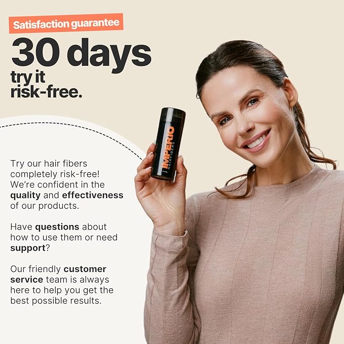 IMPERIO Hair Building Fibers for Thinning Hair - 26g Premium Hair Fibers for Women & Men in Hairdresser Quality - Hair thickening in less than 20 seconds (Medium Blonde)