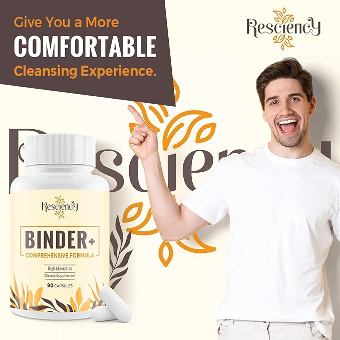 Detox Binder Supplement – Activated Charcoal, Zeolite, Bentonite Clay, Milk Thistle, Proprietary Blends - Liver & Gut, Max Absorption, 270 Vegan Capsules