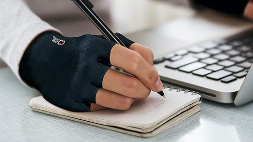 Copper Compression Arthritis Gloves | Fingerless Arthritis Carpal Tunnel Pain Relief Gloves For Men & Women | Hand Support Wrist Brace For Rheumatoid, Tendonitis, Swelling, Crocheting 2 Pairs Black XL