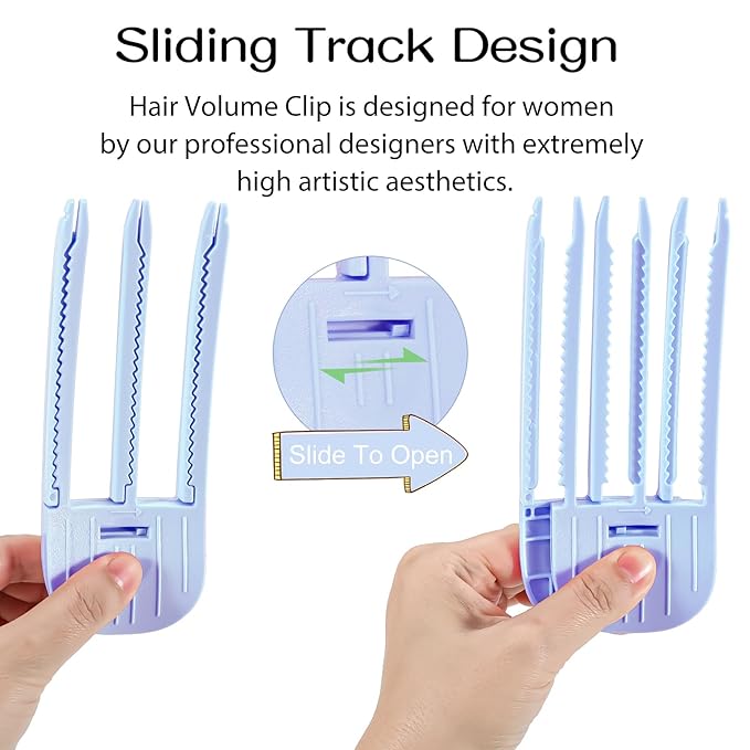 Volumizing Hair Clips for Women 2PCS, Hair Volume Clip Styling Tools Volumizing Comb for Fluffy Bangs Clips for Root Lift, Root Booster Clips